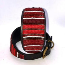 Load image into Gallery viewer, Whippet beaded leather Dog Collars - Neck size 11"-13" (28-34cm) 2" (5cm) wide - Click to select colour