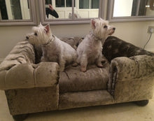 Load image into Gallery viewer, &quot;Balmoral&quot; Dog Beds - Crushed Velvets