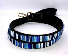 Load image into Gallery viewer, Medium &amp; Large breed beaded leather Dog Leads - 3/4&quot; (2cm) wide - 44&quot; (112cm) Long - Click to select colour
