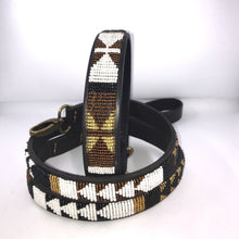 Load image into Gallery viewer, Medium breed (wide) beaded leather Dog Collars - Neck size 15&quot;-17&quot; (38-44cm)  1&quot; (3cm) wide - Click to select colour