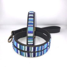 Load image into Gallery viewer, Small breed (wide) beaded leather Dog Collars - Neck size 11&quot;-13&quot; (28-33cm) 3/4&quot; (2cm) wide - Click to select colour