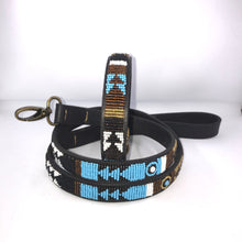 Load image into Gallery viewer, Small breed (wide) beaded leather Dog Collars - Neck size 11&quot;-13&quot; (28-33cm) 3/4&quot; (2cm) wide - Click to select colour