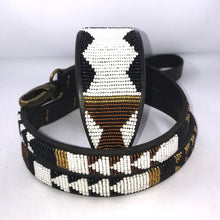 Load image into Gallery viewer, Whippet beaded leather Dog Collars - Neck size 11&quot;-13&quot; (28-34cm) 2&quot; (5cm) wide - Click to select colour