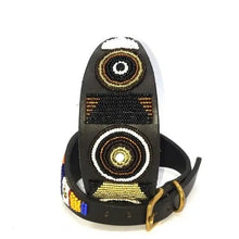Load image into Gallery viewer, Greyhound beaded leather Dog Collars - Neck size 15"-17" (38-44cm) 2" (5cm) wide - Click to select colour Scott's of London