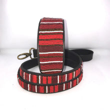Load image into Gallery viewer, Greyhound beaded leather Dog Collars - Neck size 15"-17" (38-44cm) 2" (5cm) wide - Click to select colour Scott's of London