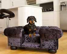 Load image into Gallery viewer, &quot;Balmoral&quot; Dog Beds - Crushed Velvets