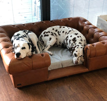 Load image into Gallery viewer, &quot;Balmoral&quot; Dog Beds - Real Leathers