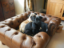 Load image into Gallery viewer, &quot;Balmoral&quot; Dog Beds - Real Leathers