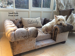 "Balmoral" Dog Beds - Crushed Velvets