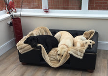 Load image into Gallery viewer, &quot;Sandringham&quot; Dog Beds - Faux Leathers