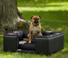 Load image into Gallery viewer, &quot;Sandringham&quot; Dog Beds - Faux Leathers