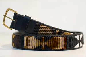 Beaded leather Maasai belts