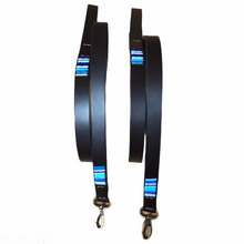 Load image into Gallery viewer, Partially Beaded leather Medium &amp; large breeds Dog Leads - 3/4&quot; (2cm) Wide - 44&quot; (112cm) Long