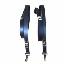 Load image into Gallery viewer, Partially Beaded leather Medium &amp; large breeds Dog Leads - 3/4&quot; (2cm) Wide - 44&quot; (112cm) Long