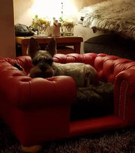 Load image into Gallery viewer, "Balmoral" Luxury Dog Beds - Real Leathers Scott's of London