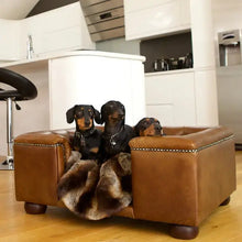 Load image into Gallery viewer, "Windsor" Luxury Dog Beds - Real Leathers Scott's of London