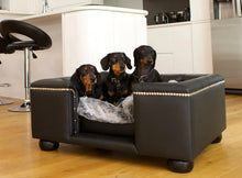 Load image into Gallery viewer, "Sandringham" Luxury Dog Beds - Faux Leathers Scott's of London