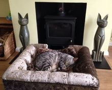 Load image into Gallery viewer, "Sandringham" Luxury Dog Beds - Crushed Velvets Scott's of London