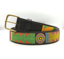 Load image into Gallery viewer, Beaded leather Maasai belts