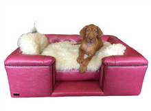 Load image into Gallery viewer, Medium Sandringham bed in Pink Real leather - Ex-Display