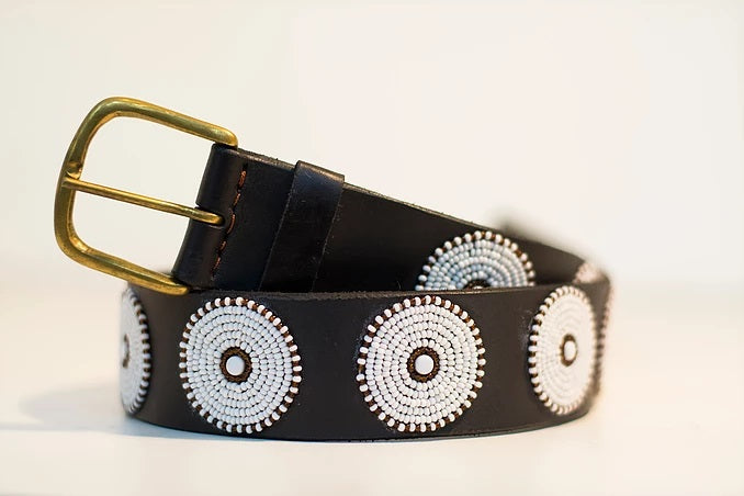 Beaded leather Maasai belts Scott s of London