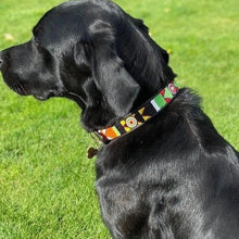 Load image into Gallery viewer, Large breed (wide) beaded leather Dog Collars - Neck size 18"-20" (46-51cm) 1" (3cm) wide - Click to select colours Scott's of London