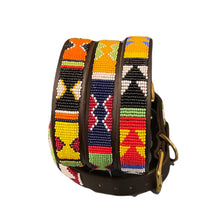 Load image into Gallery viewer, Large breed (wide) beaded leather Dog Collars - Neck size 18"-20" (46-51cm) 1" (3cm) wide - Click to select colours Scott's of London
