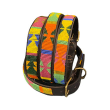 Load image into Gallery viewer, Large breed (wide) beaded leather Dog Collars - Neck size 18"-20" (46-51cm) 1" (3cm) wide - Click to select colours Scott's of London