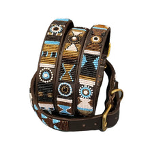 Load image into Gallery viewer, Large breed (wide) beaded leather Dog Collars - Neck size 18"-20" (46-51cm) 1" (3cm) wide - Click to select colours Scott's of London