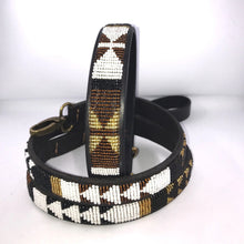 Load image into Gallery viewer, Large breed (wide) beaded leather Dog Collars - Neck size 18"-20" (46-51cm) 1" (3cm) wide - Click to select colours Scott's of London