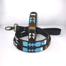 Load image into Gallery viewer, Large breed (wide) beaded leather Dog Collars - Neck size 18"-20" (46-51cm) 1" (3cm) wide - Click to select colours Scott's of London