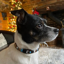 Load image into Gallery viewer, Puppy/Toy Dog beaded leather collars - Neck size 9"-11" (23-29cm) 1/2" (1.5cm) wide - Click to select colour Scott's of London