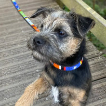 Load image into Gallery viewer, Puppy/Toy Dog beaded leather collars - Neck size 9"-11" (23-29cm) 1/2" (1.5cm) wide - Click to select colour Scott's of London