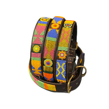 Load image into Gallery viewer, Medium breed (wide) beaded leather Dog Collars - Neck size 15"-17" (38-44cm)  1" (3cm) wide - Click to select colour Scott's of London