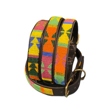 Load image into Gallery viewer, Large breed beaded leather Dog Collars - Neck size 18"-20" (46-51cm) 3/4" (2cm) wide - Click to select colour Scott's of London