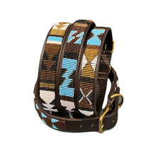 Load image into Gallery viewer, Medium breed (wide) beaded leather Dog Collars - Neck size 15"-17" (38-44cm)  1" (3cm) wide - Click to select colour Scott's of London