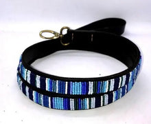 Load image into Gallery viewer, Medium &amp; Large breed beaded leather Dog Leads - 3/4" (2cm) wide - 44" (112cm) Long - Click to select colour (price inclusive of VAT)