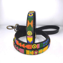 Load image into Gallery viewer, Medium breed beaded leather Dog Collars - Neck size 15"-17" (38-44cm) 3/4" (2cm) wide - Click to select colour Scott's of London