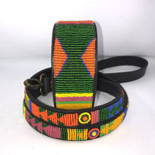 Load image into Gallery viewer, Large (Extra-wide) beaded leather Dog Collars - Neck size 18"-20" (46-51cm) 2" (5cm) extra-wide - Click to select colour Scott's of London