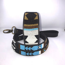 Load image into Gallery viewer, Large (Extra-wide) beaded leather Dog Collars - Neck size 18"-20" (46-51cm) 2" (5cm) extra-wide - Click to select colour Scott's of London