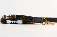 Load image into Gallery viewer, Medium &amp; Large breed beaded leather Dog Leads - 3/4" (2cm) wide - 44" (112cm) Long - Click to select colour (price inclusive of VAT)