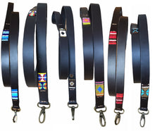Load image into Gallery viewer, Partially Beaded leather Toy &amp; Small Dog Leads - 1/2" (1.5cm) wide - 44" (112cm) long (price inclusive of VAT)