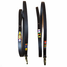 Load image into Gallery viewer, Partially Beaded leather Toy &amp; Small Dog Leads - 1/2" (1.5cm) wide - 44" (112cm) long (price inclusive of VAT)