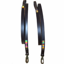 Load image into Gallery viewer, Partially Beaded leather Toy &amp; Small Dog Leads - 1/2" (1.5cm) wide - 44" (112cm) long (price inclusive of VAT)