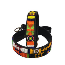 Load image into Gallery viewer, Medium breed beaded leather Dog Collars - Neck size 15"-17" (38-44cm) 3/4" (2cm) wide - Click to select colour Scott's of London