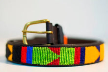 Load image into Gallery viewer, Beaded leather Maasai belts Scott's of London