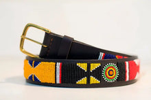 Load image into Gallery viewer, Beaded leather Maasai belts Scott's of London