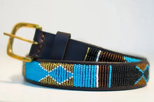 Load image into Gallery viewer, Beaded leather Maasai belts Scott's of London