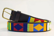 Load image into Gallery viewer, Beaded leather Maasai belts Scott's of London