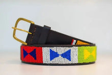 Load image into Gallery viewer, Beaded leather Maasai belts Scott's of London